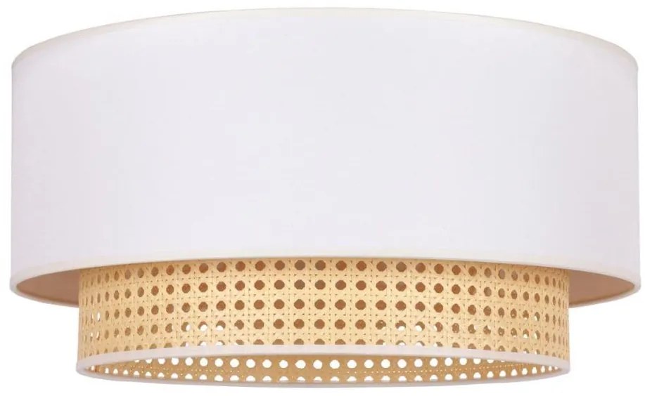 Duolla BOHO stropní svítidlo 1xE27/15W/230V, pr. 45 cm, krémová/ratan