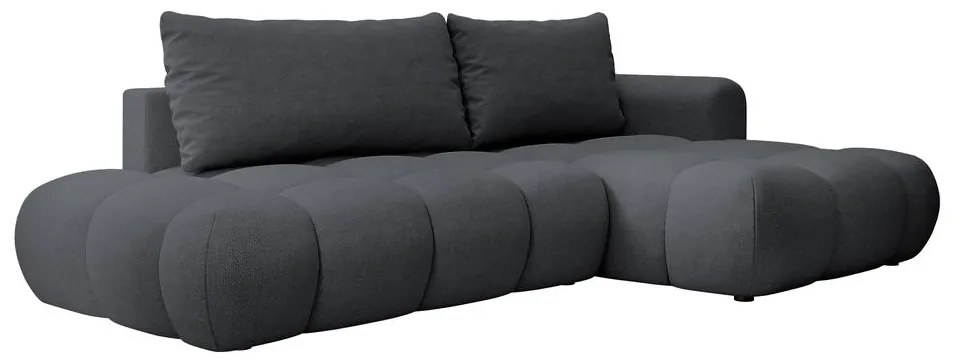 Sarokkanapé Ombre (J) (fekete + fekete). 1099478
