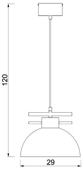 Csillár zsinóron ESTATE 1xE27/15W/230V zöld