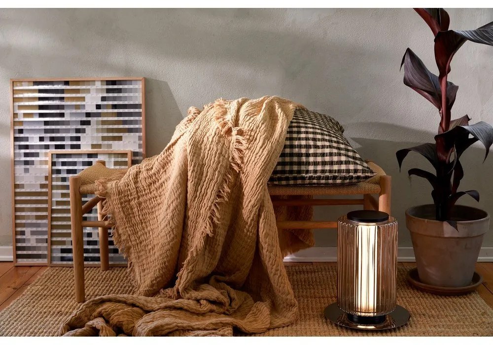 Bézs ágytakaró franciaágyra 240x260 cm Reloved – JUNA