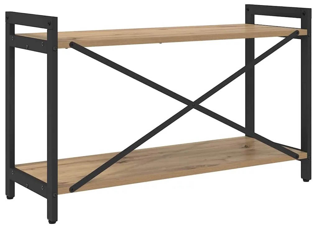 Könyvszekrény kézműves tölgy 80 x 30 x 48.5 cm Faanyag