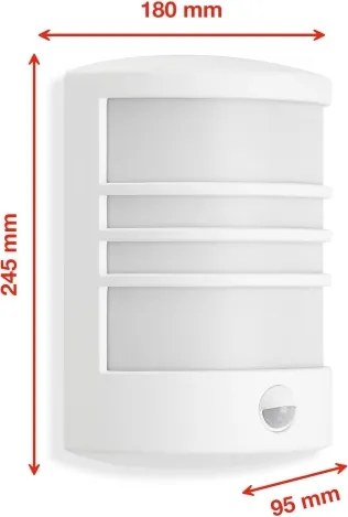 Telefunken 315506TF-LED Kültéri fali lámpa érzékelővel LED/12W/230V IP44