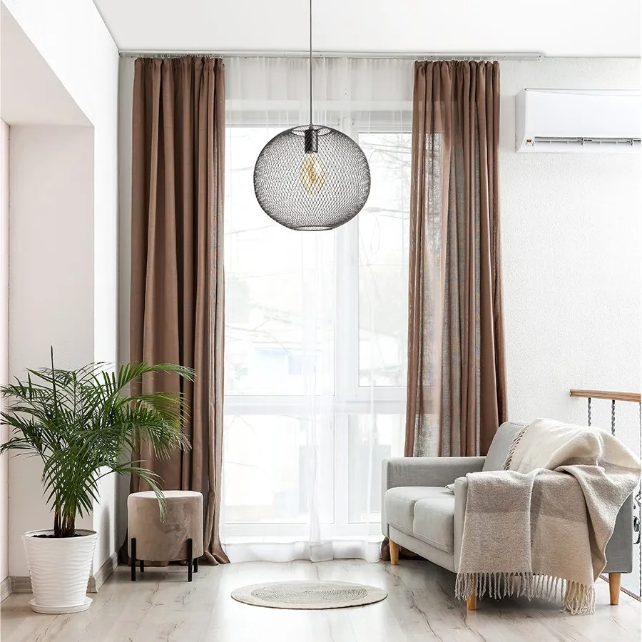 RENDL COSIR 34 závěsná černá 230V LED E27 15W