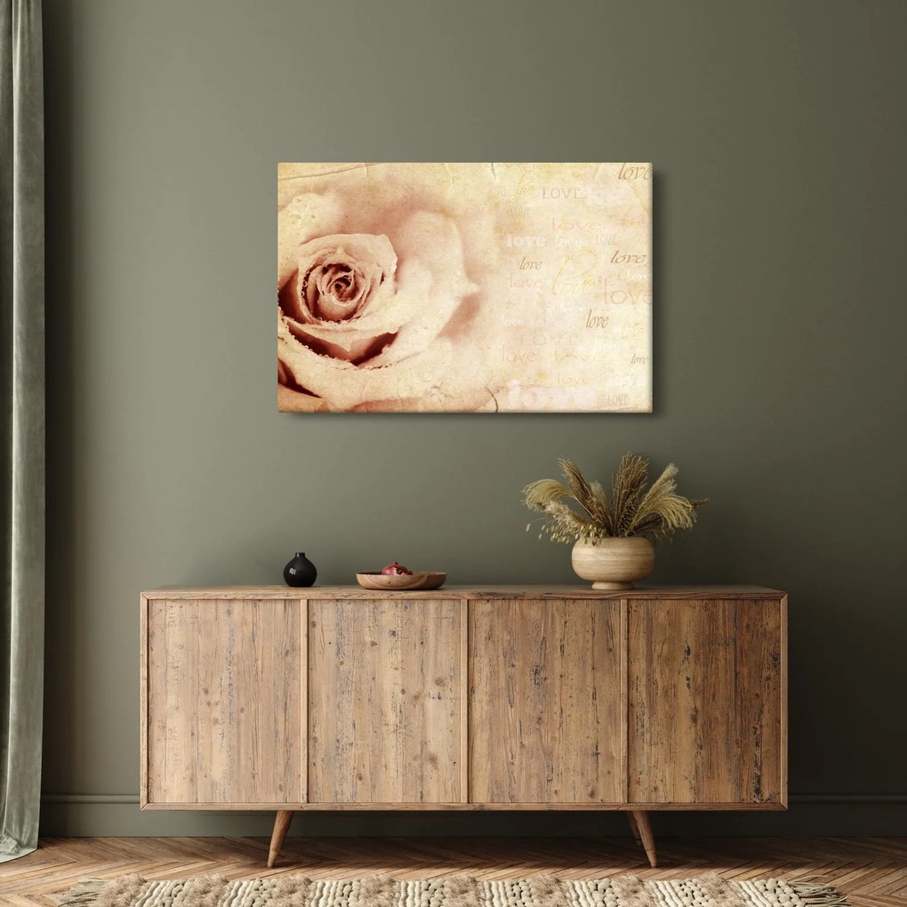 Kép - Rózsa virág szerelmeseknek (90x60 cm)