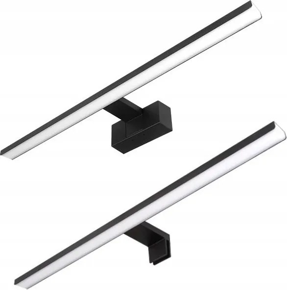 Fürdőszobai Lámpa Fali Lámpa Fekete Led 12W 50cm Tükör Feletti Fali Szekrény