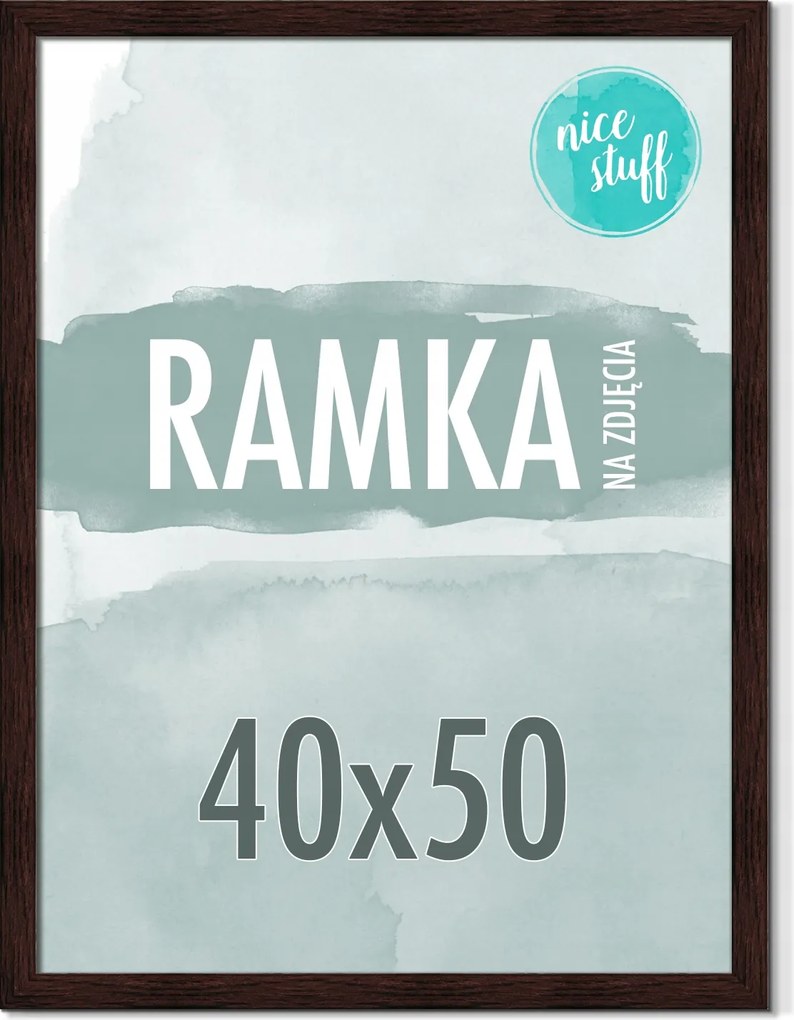 Képkeret 40x50 Képkeret 50x40 sötétbarna Wenge barna