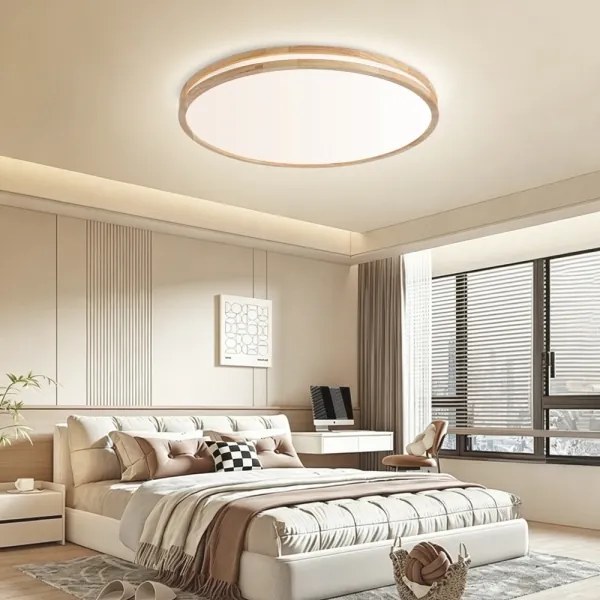 BRILAGI - Dimmelhető LED lámpatest MOLINA LED/100W/230V 3000-6000K tölgy átm. 80 cm +DO