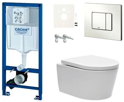 Grohe fali WC szett előtétfalas szereléshez + SAT Brevis WC SIKOGRSBR2S