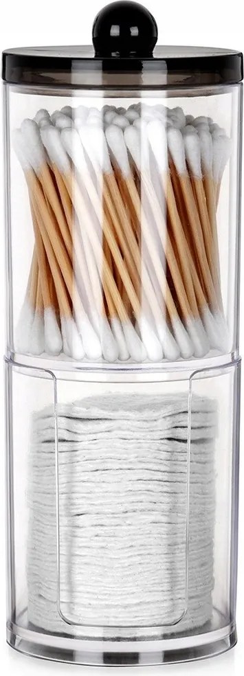 Tároló Doboz 2 Szintes Szirmok Rendszerező Kozmetikai Pálcikák Fürdőszoba