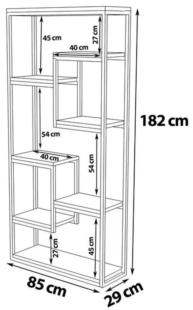 Emina Walnut polc