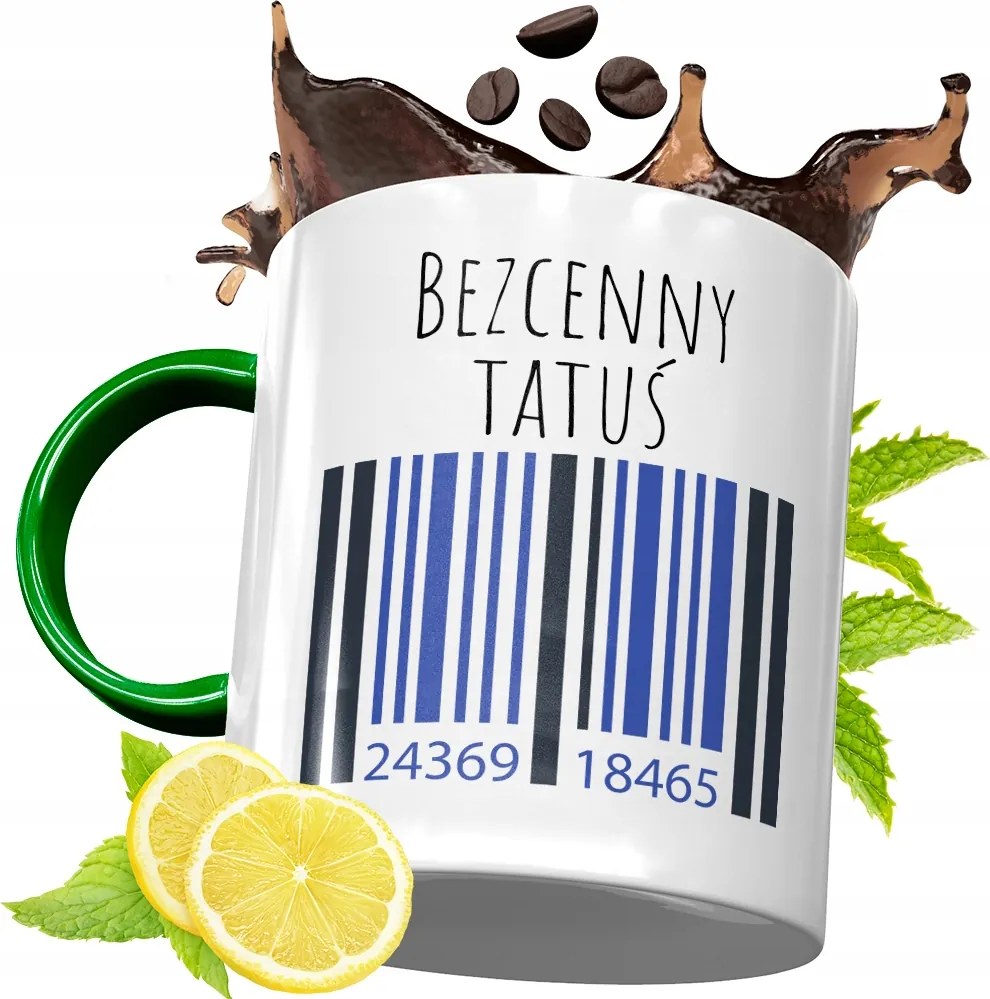 Zöld Bögre Apukának Születésnapi Ajándék fényképes nyomtatással