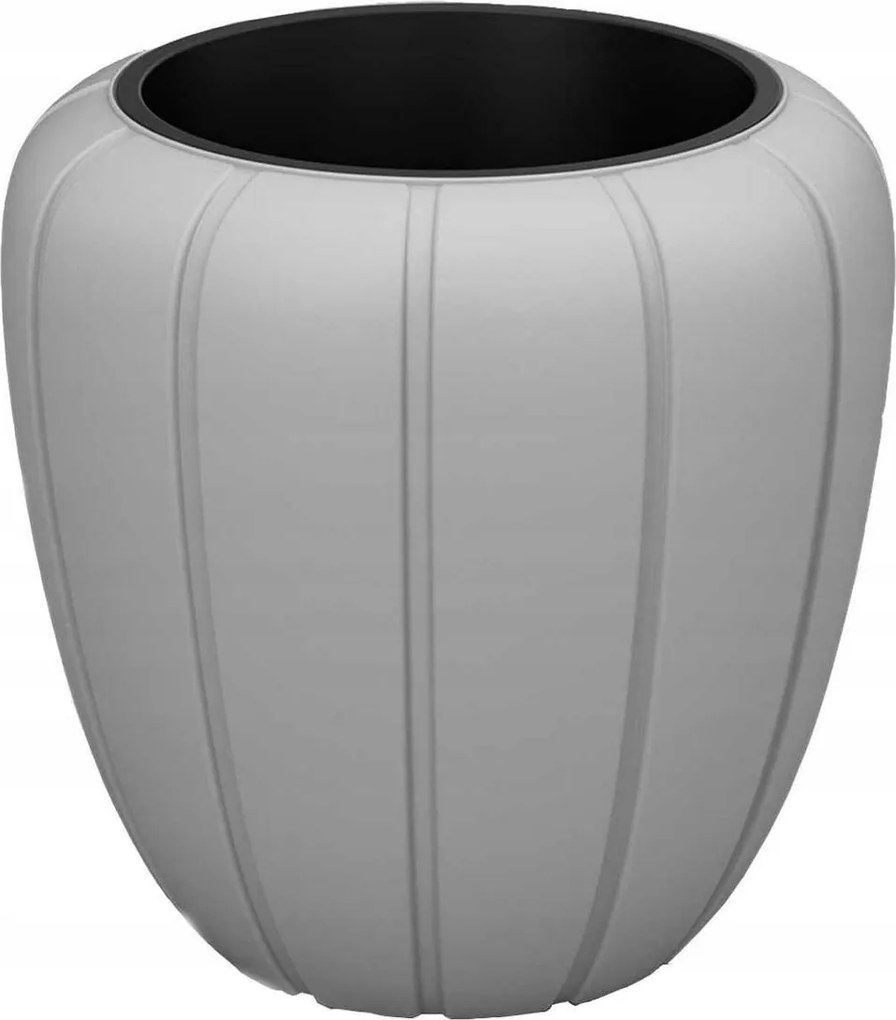 Virágtartó Szürke nagy kültéri teraszra ajtó elé virágtartó Betét 40x40cm
