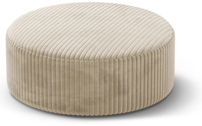 Bézs kordbársony puff Dia – Micadoni