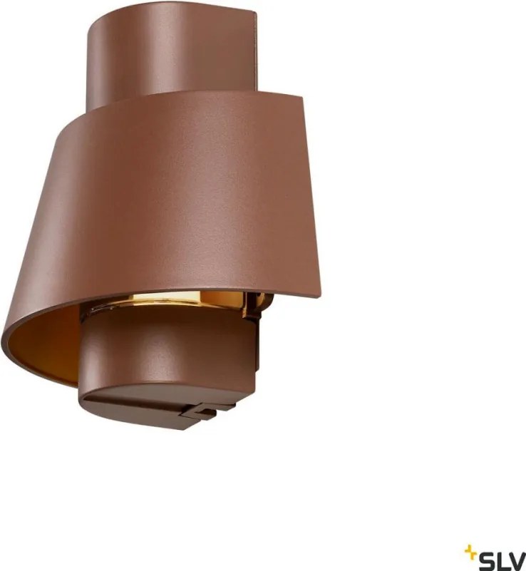 SLV 1007581 PHOTONI Modern Kültéri Fali Lámpa Rozsdás E27 IP55