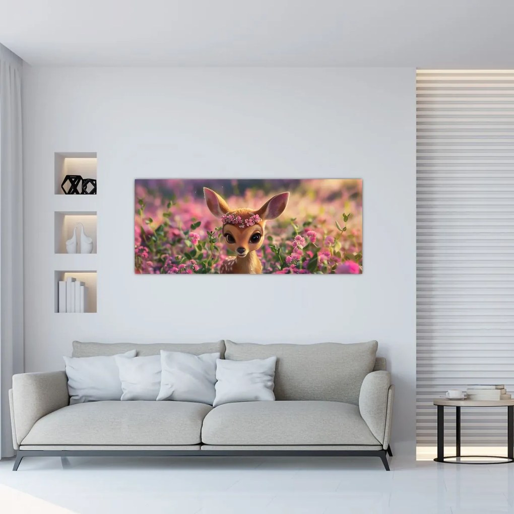 Kép - Aranyos őzike (120x50 cm)