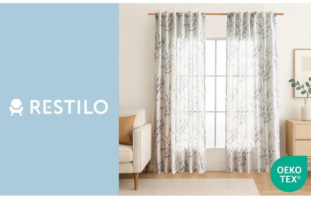 Krémszínű függöny 135x250 cm Ramita – Restilo