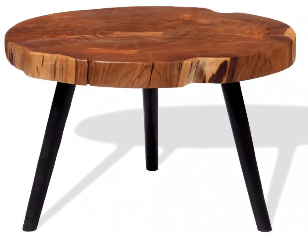 Tömör akácfa rönk dohányzóasztal (55-60) x 40 cm