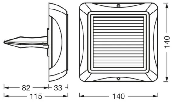 Ledvance - LED Napelemes lámpa ENDURA STYLE SOLAR LED/1,2W/3,7V IP65