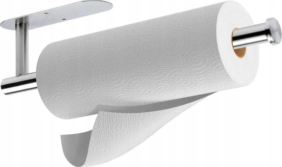 Konyhai Papírtörölköző Tartó Állvány Rozsdamentes Acél Ezüst