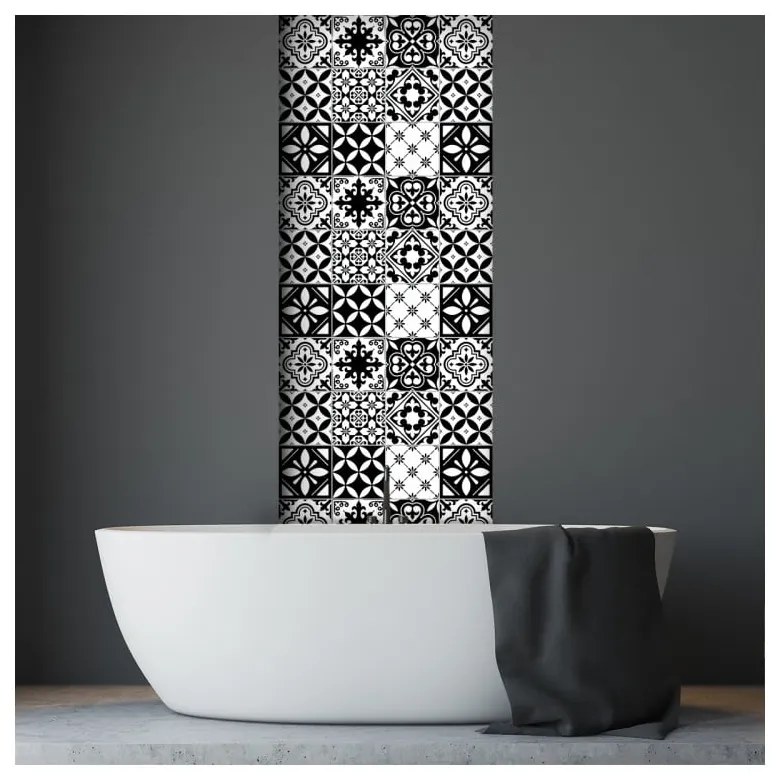 Decal Tiles Azulejos Rosario 30 db-os falmatrica szett, 10 x 10 cm - Ambiance