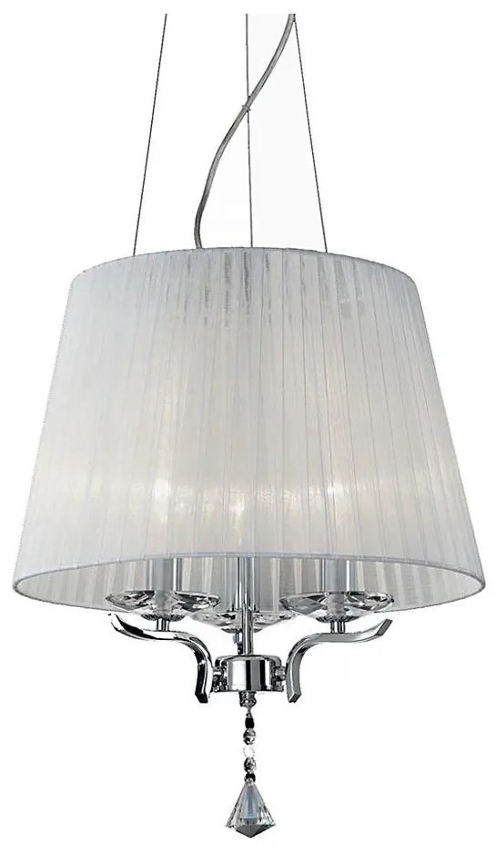 Ideal Lux - Csillár zsinóron PEGASO 3xE14/28W/230V átm. 40 cm fényezett króm