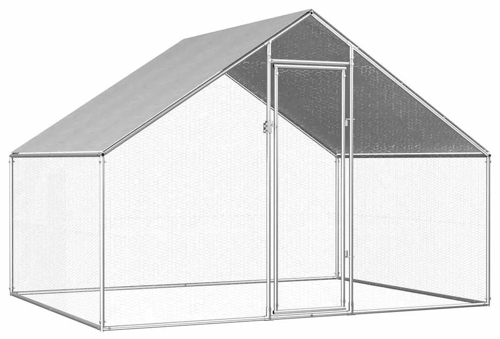 vidaXL kültéri horganyzott acél tyúkól 2,75 x 2 x 1,92 m