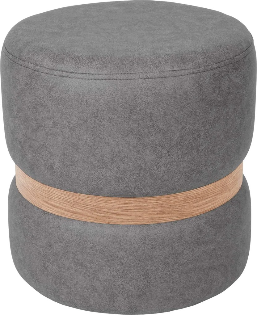 Ring puff - tölgy gyűrű - M609 - világosszürke szövet R