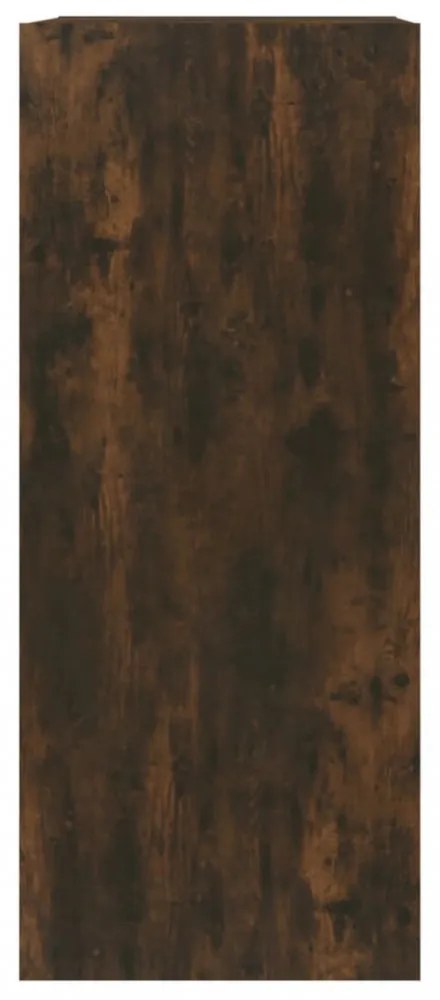 füstös tölgyszínű könyvszekrény/térelválasztó 40 x 30 x 72 cm