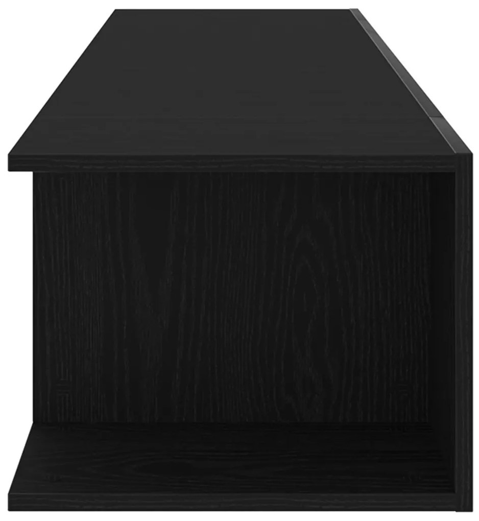TV Szekrény LED Fénnyel Fekete Tölgy 135x39x30cm Összeszerelve