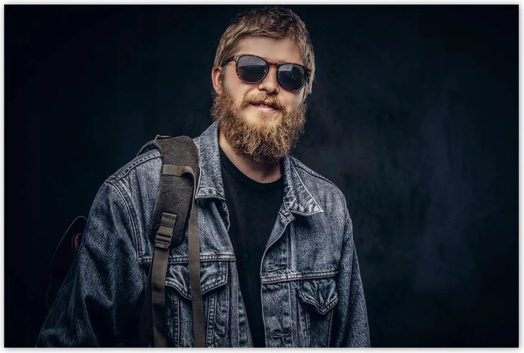 Poszterek 120x80 Mosolygó Hipster