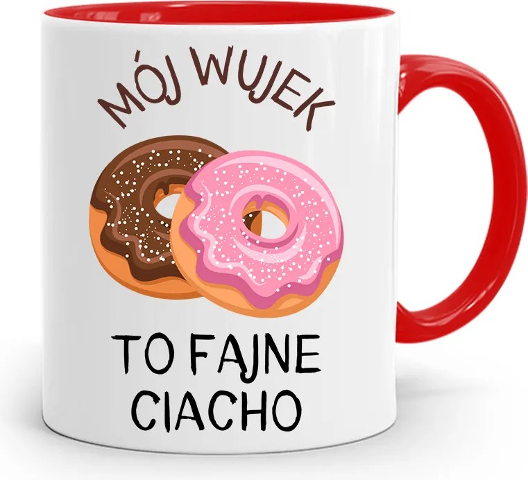 Piros Bögre Bácsinak A Bácsi Egy Vagány Süti, fényképes nyomattal