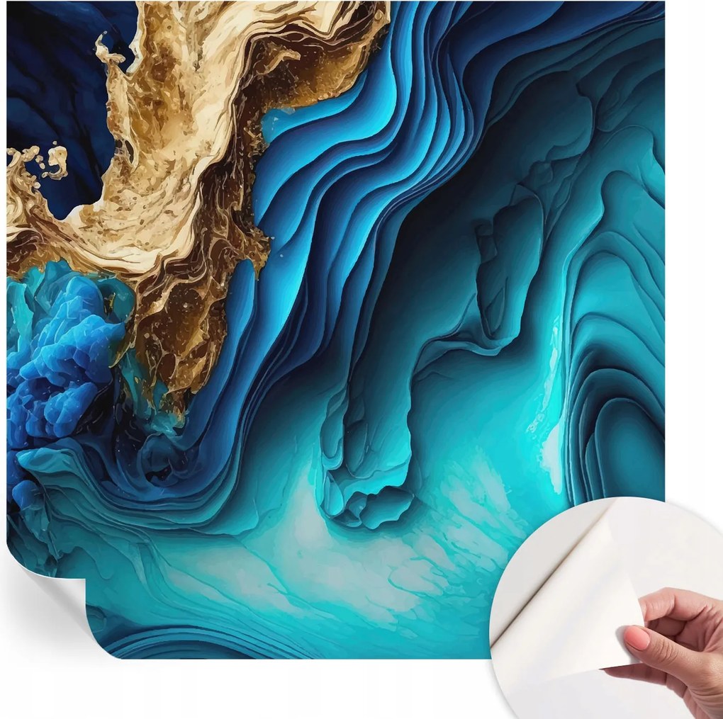 Öntapadós tapéta Falfestmény Prémium Energia hullámok 250x250 cm