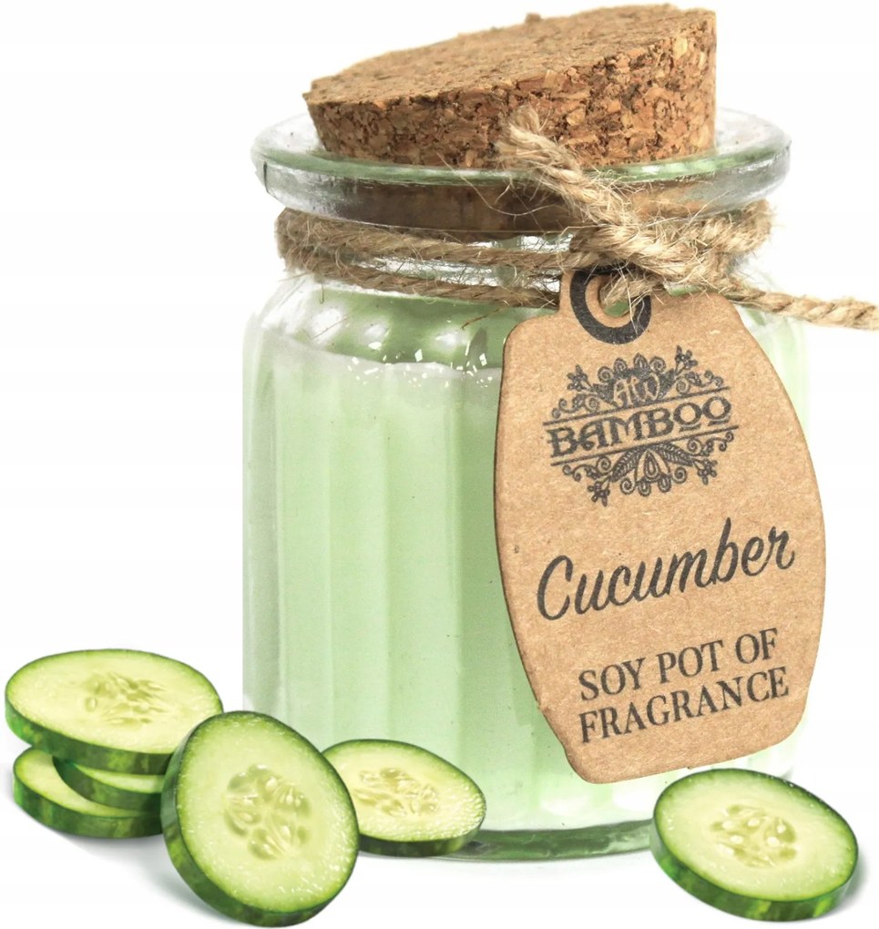 Illatgyertya Szójagyertya Uborka Üvegben