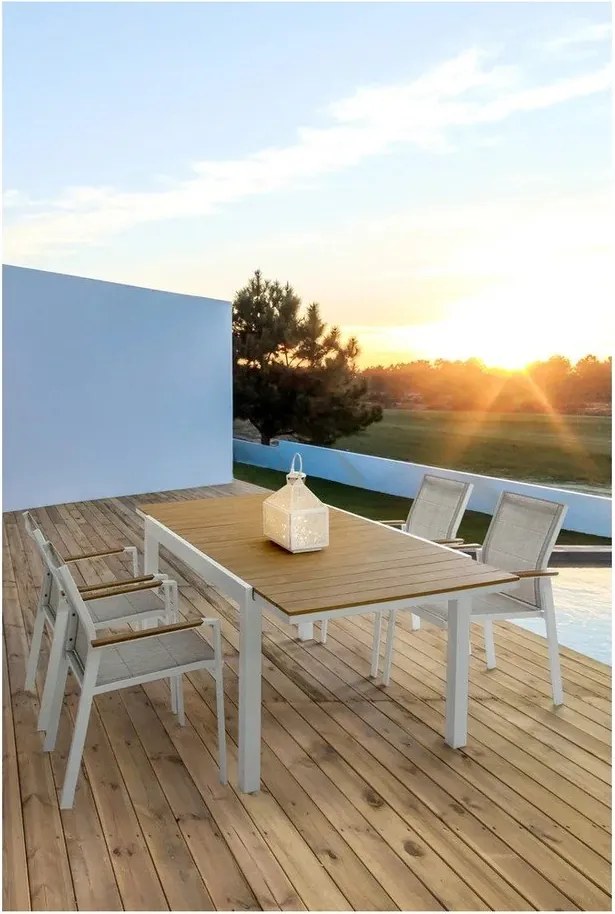 Fehér fém kerti szék Heta – Bizzotto