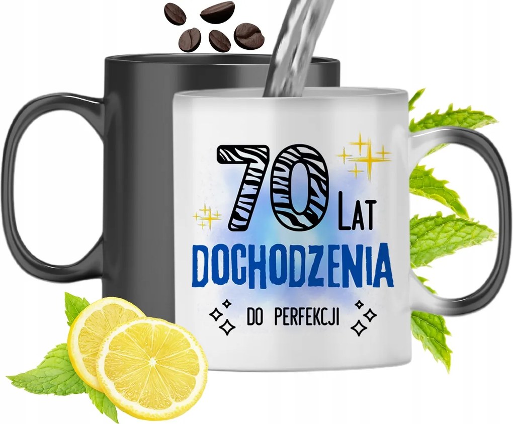 Mágikus Bögre 70. Születésnapra Színváltós, fényképes nyomattal