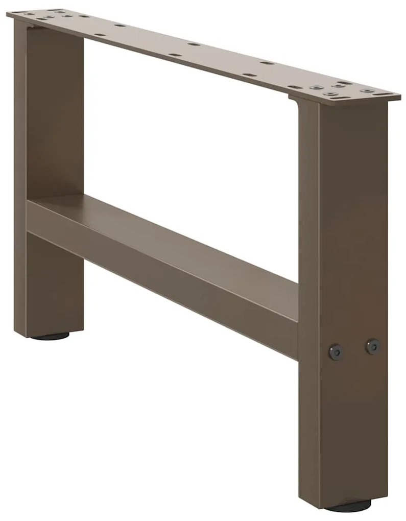 2 db natúr acél dohányzóasztal láb 60 x (30-31) cm acél