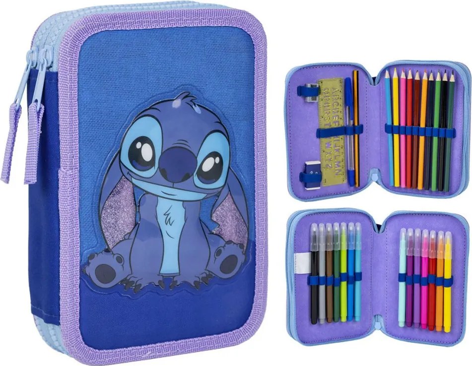 Disney Lilo és Stitch, A csillagkutya Cuteness tolltartó töltött 2 emeletes