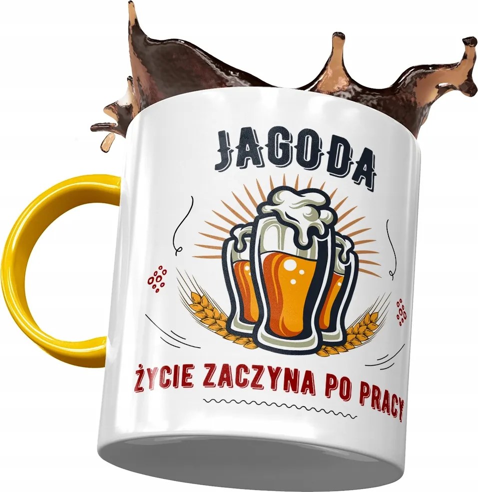 Sárga Bögre Bogyó Feleség Barátnő Ajándék Nyomtatott Fotóval