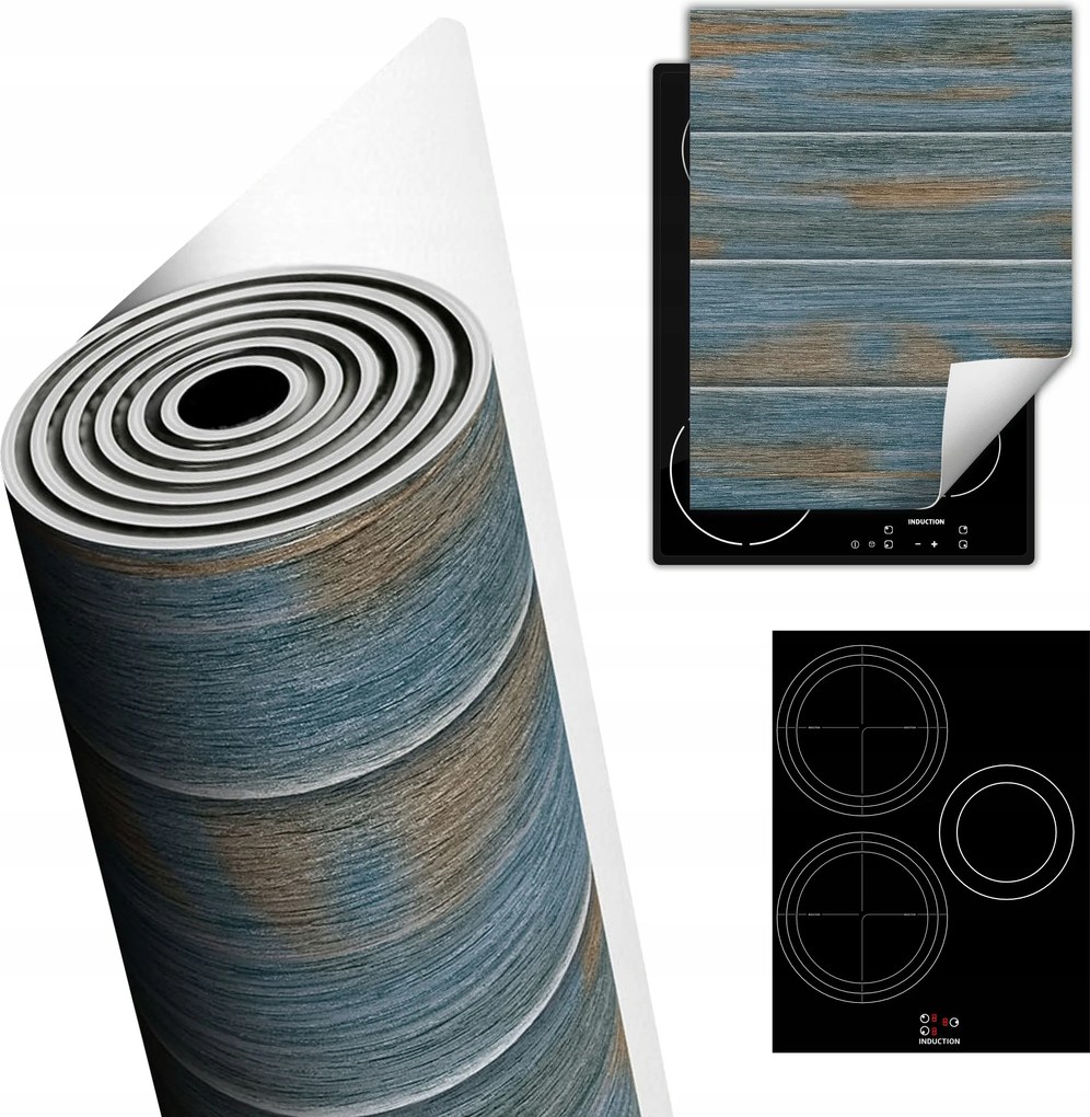 Tűzhelyvédő Szőnyeg Asztali Dekoráció 40x52 kék fa