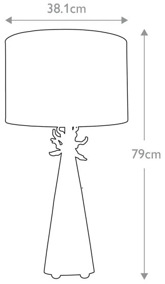 Flambeau FB-NEO-TL-FR-WHT - Asztali lámpa NEO 1xE27/60W/230V