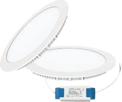 UNIVERSO Kör alakú süllyesztett LED panel 6w 480lm CCT/kap. IP20 120° Fehér D120mm kivágás:D105mm 3év