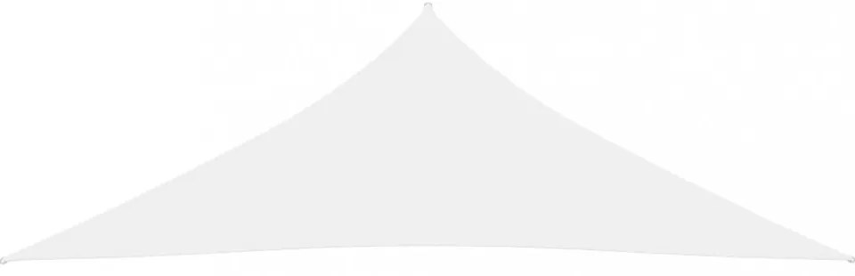 fehér háromszögű oxford-szövet napvitorla 2,5 x 2,5 x 3,5 m