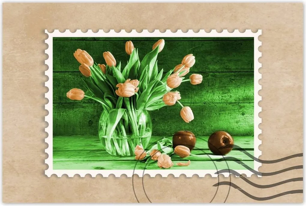 Poszter 90x60 Zöld, wenge