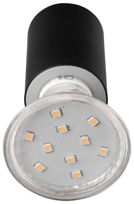 Matt fekete fali lámpa (hosszúság 10 cm) Lorenzo – Trio