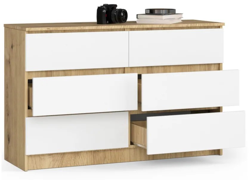 SEREA komód, 120,4x77x40, éger