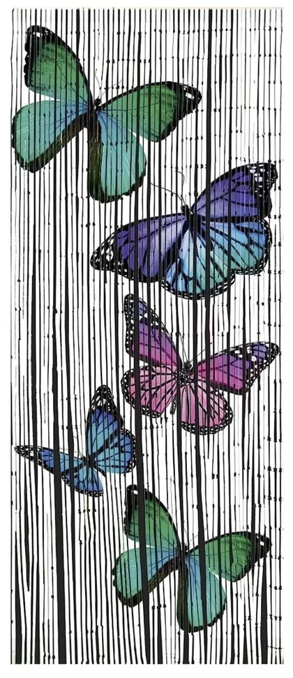 Bambusz függöny ajtóra 200x90 cm Butterflies - Maximex