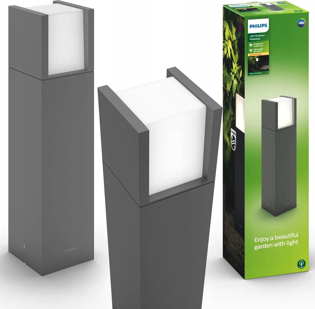 Led Kerti Lámpa Kültéri Álló 6W IP44 Oszlop 40cm Arbour Philips