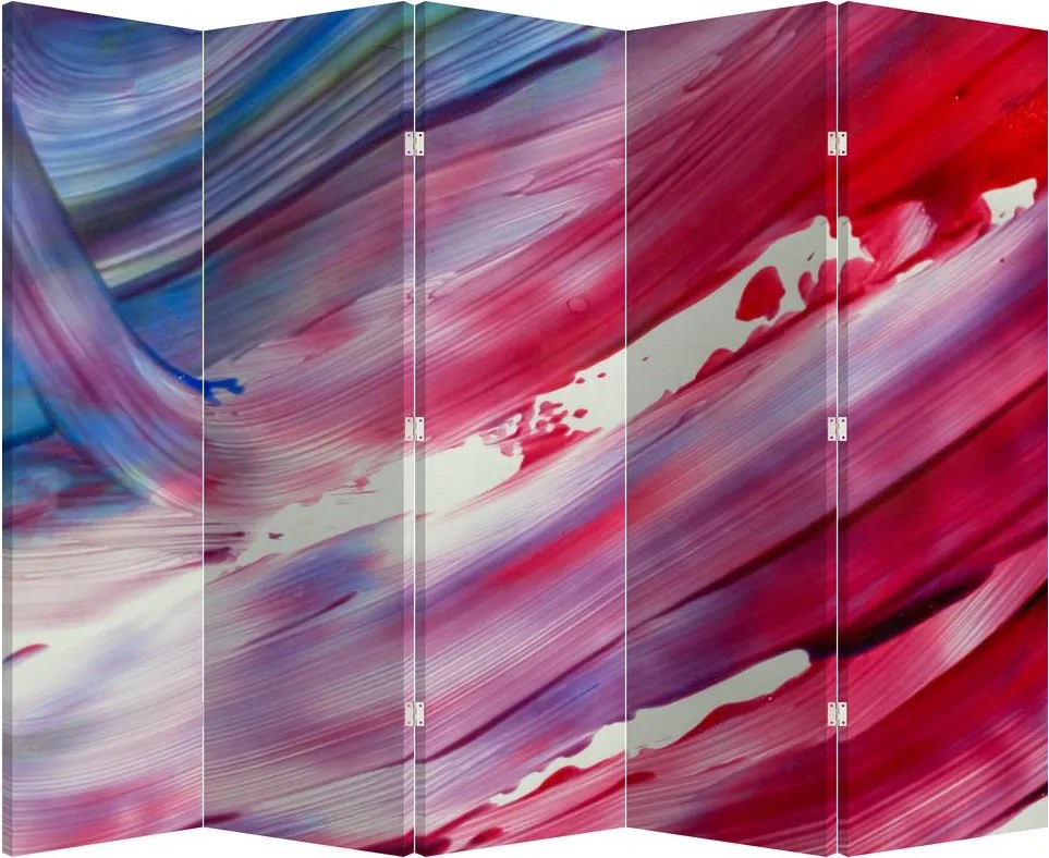Paraván - rózsaszínes kék szín (210x170 cm)