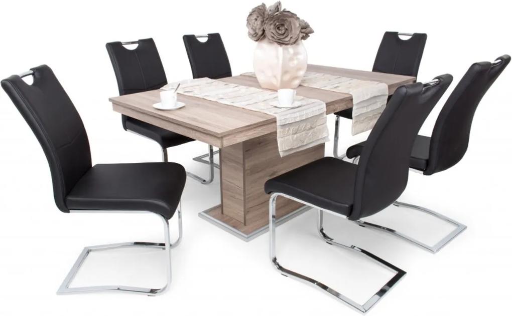 Gezmek Çıkışlar ağ  Flóra asztal Mona székekkel | 6 személyes étkezőgarnitúra | BIANO