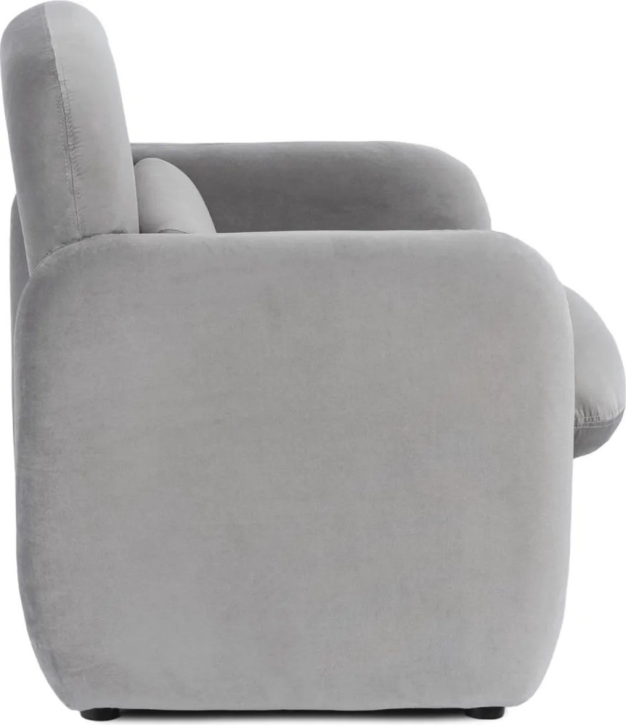 Fotel Wypoczynkowy TOGO Szary Welurowy